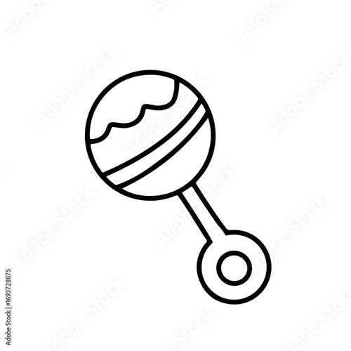 Outline baby new born doodles decoration element design. game, education, sock. baby newborn element doodle