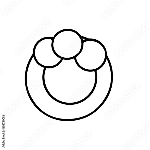 Outline baby new born doodles decoration element design. game, education, sock. baby newborn element doodle