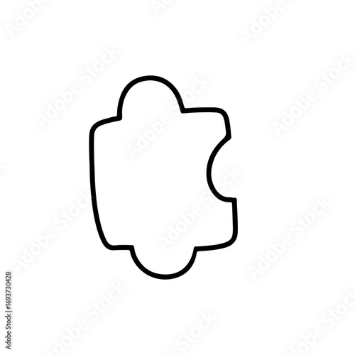 Outline baby new born doodles decoration element design. game, education, sock. baby newborn element doodle