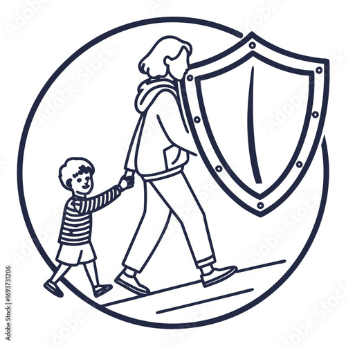 Parental Guidance Protecting Children Safety and Well-being While Walking Together