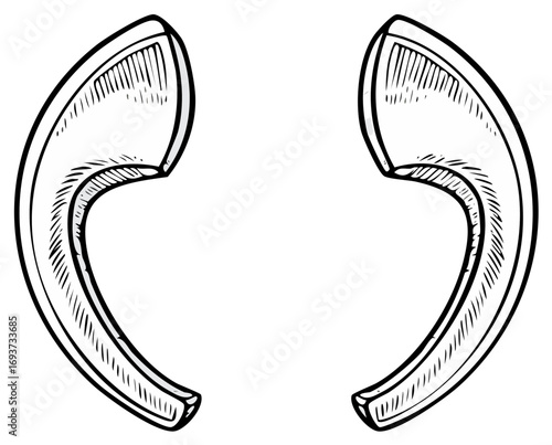 Hand Drawn Elf Ears Costume Accessories for Cosplay or Fantasy Characters Pair of Ear Accessories