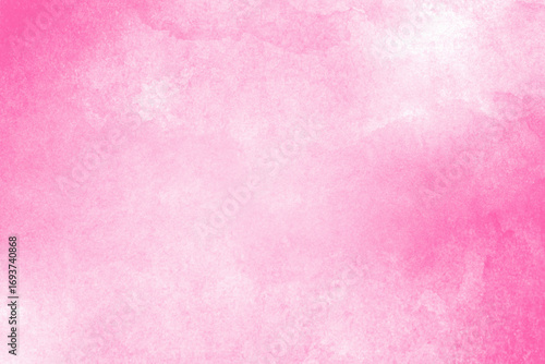 Pink watercolor winter background texture.