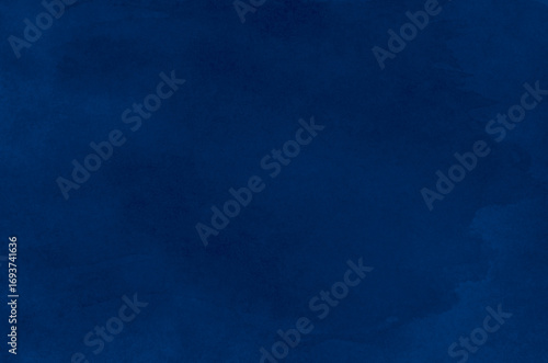 Hand painted blue watercolor background.