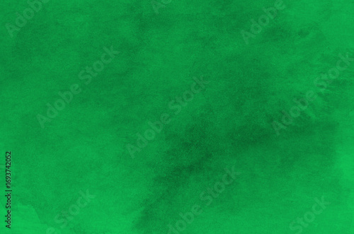 Hand painted green watercolor background.
