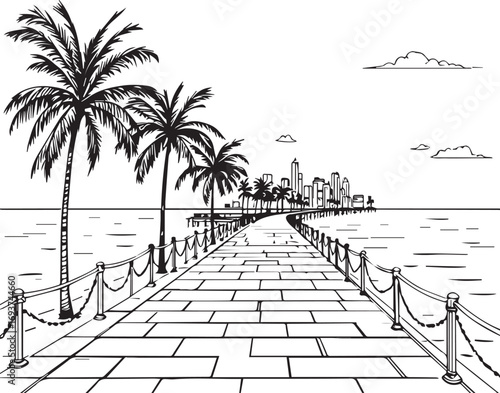 “The Path That Didn’t Just Lead, It Listened to the Wind”

“Palm-Lined Promise: A Walkway Toward Wonder”