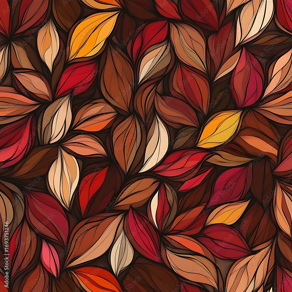 Seamless tile patterns combining cultural, modern, and botanical inspirations for commercial vector. Seamless tile patterns combining cultural, modern, and botanical inspirations for commercial vector.