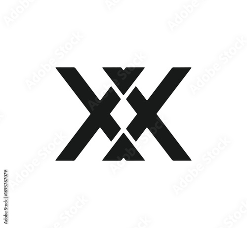 Modern abstract geometric logo design symbol monogram iconic brand identity