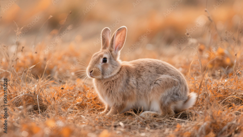Fototapeta premium rabbit in the grass