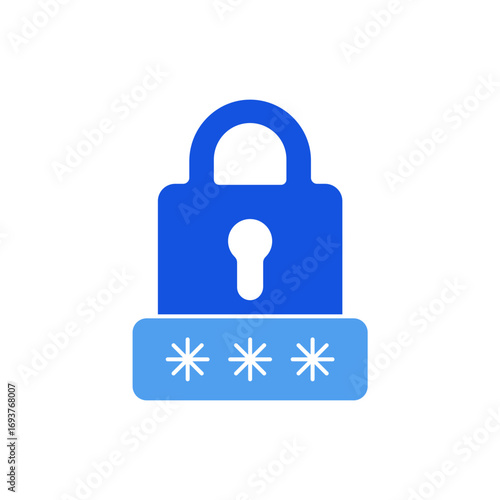 password icon outline editable stroke line drawing eps