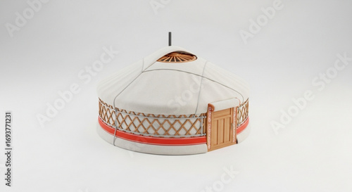 Explore traditional yurt nomadic home camping tent structure for cultural heritage travel and tourism
