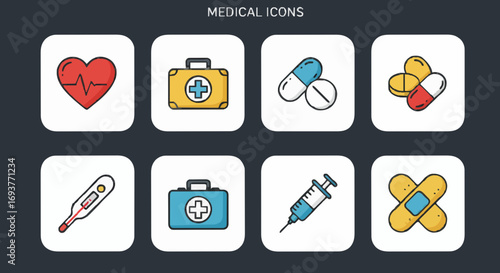 Icon set Medicine