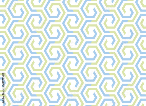 Abstract geometric pattern. A seamless vector background. Yellow and blue ornament. Graphic modern pattern. Simple lattice graphic design
