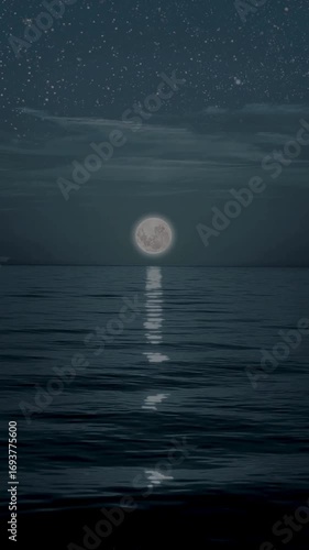 moon over water