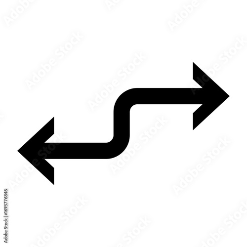 Horizontal double arrow left and right — option, compare, or bi-directional movement icon.