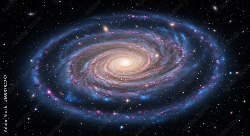 Obraz premium Spiral Galaxy in Deep Space.