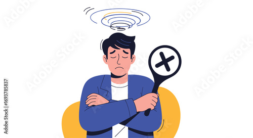 Feeling overwhelmed by constant confusion and uncertainty is a sign of mental distress
