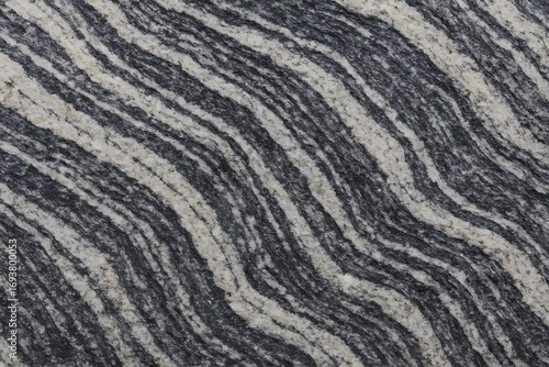 Gneiss Rock Bands Close-Up Layered Texture
