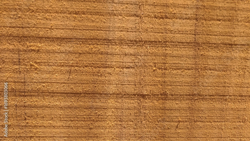 yellow wooden desk texture background, Top view