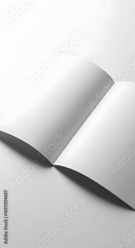 Blank Brochure Mockup Clean, Minimalist Design for Presentation or Branding