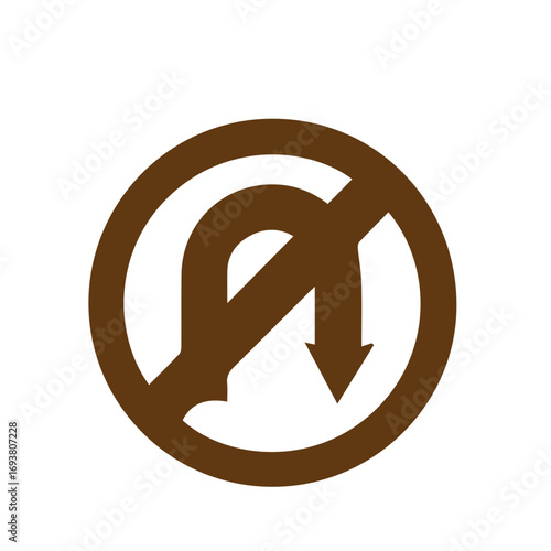 No U-Turn Sign Traffic Rule for Safe Navigation and Direction