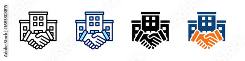 Company Culture All In One Icon Multi Styles Vector Set