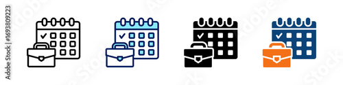 First Day All In One Icon Multi Styles Vector Set