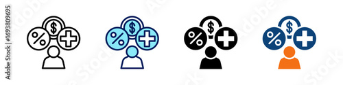 Benefits Overview All In One Icon Multi Styles Vector Set