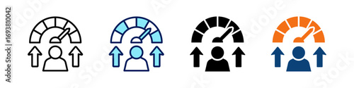 Performance Expectations All In One Icon Multi Styles Vector Set