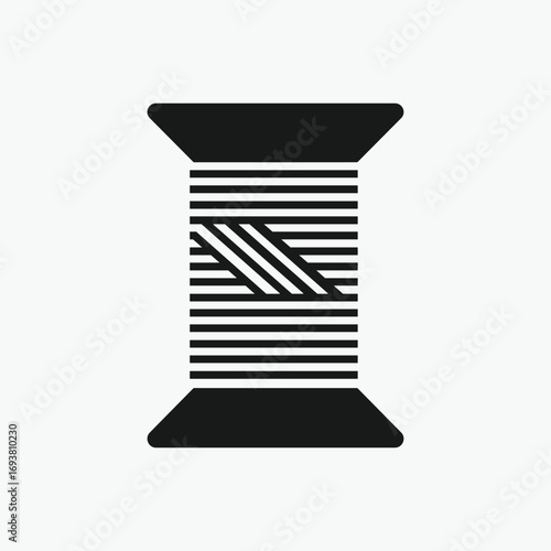 Vector Illustration of a Spool of Thread