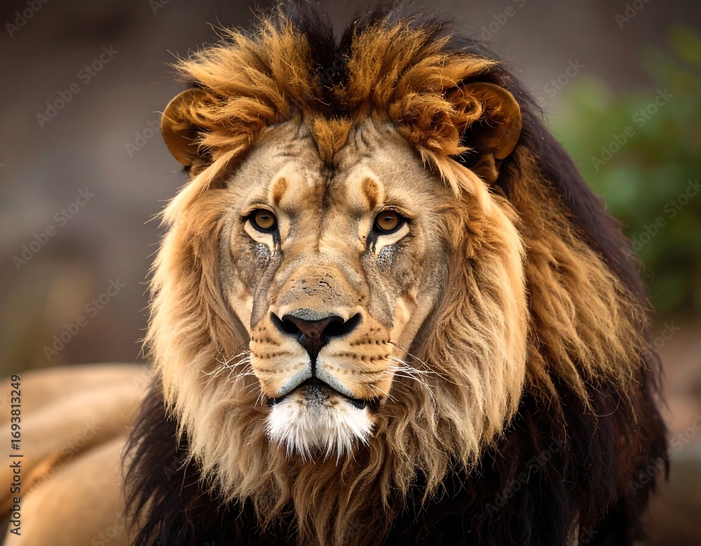 Fototapeta premium Majestic lion portrait