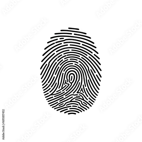 fingerprint vector icon