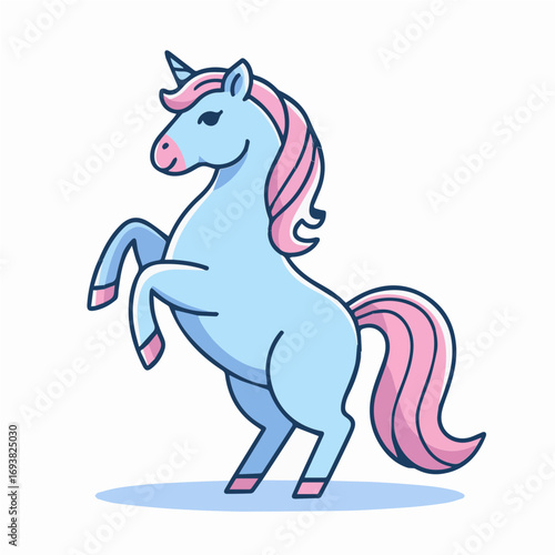 Colorful illustration of a Unicorn vector