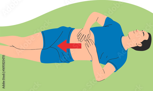 Abdominal massage technique for digestion and relaxation
