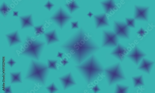 Scattered Diamond Starfield Abstract Background A Playful Arrangement of Geometric Shapes in Teal and Purple for a Dynamic and Eye-Catching Design