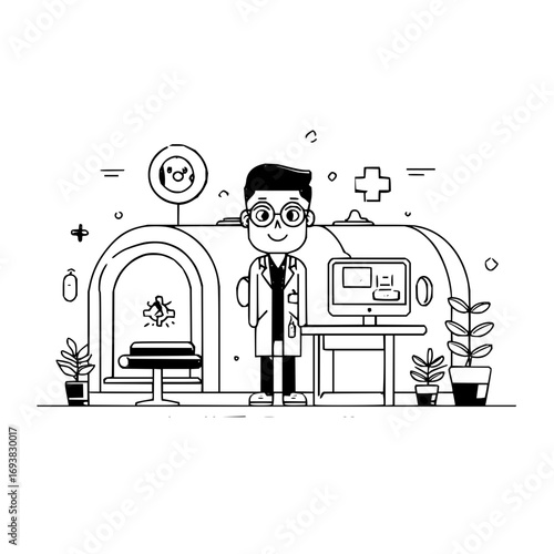 Mri scan doctor medical imaging radiology health professional clinic hospital diagnosis technology healthcare 100