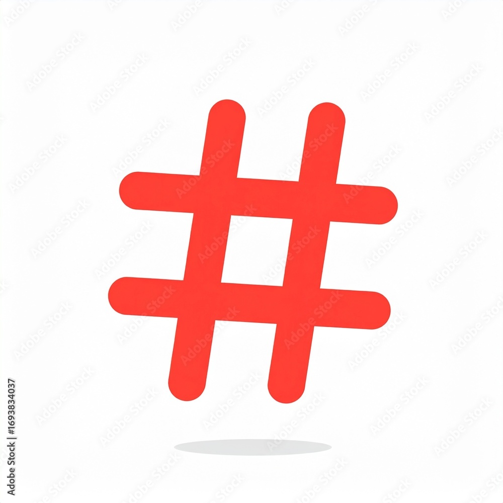Obraz premium A hashtag is a social media tag used to categorize posts, increase visibility, and join trends.