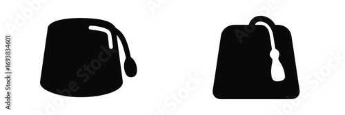 Various traditional hats displayed as silhouettes, showcasing cultural significance in fashion across different regions