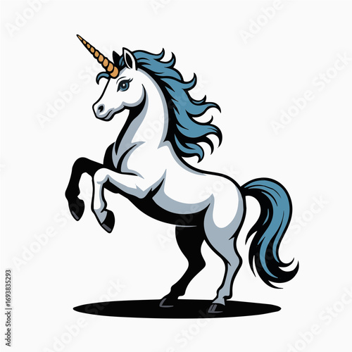 Colorful illustration of a Unicorn vector