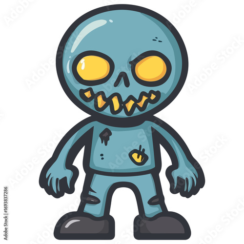 ghoul, costume, halloween, festival, vector, transparent background, isolated, monster, horror, evil, danger, scary