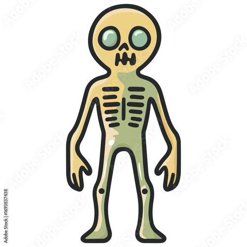 ghoul, costume, halloween, festival, vector, transparent background, isolated, monster, horror, evil, danger, scary