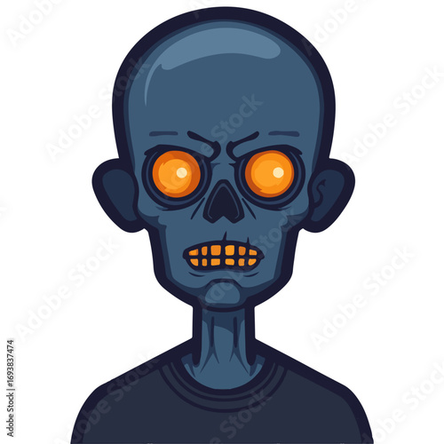 ghoul, costume, halloween, festival, vector, transparent background, isolated, monster, horror, evil, danger, scary