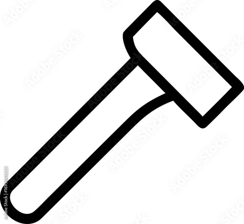 Vector icon of a triangular set square ruler, a symbol of precision measurement for geometry, architecture, and engineering