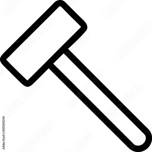 Iconic Vector Illustration of a Sledgehammer A Symbol of Force and Construction for Your Creative Projects