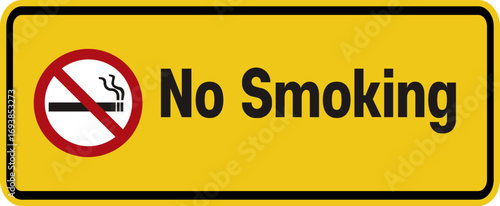No Smoking Restriction Warning Sign
