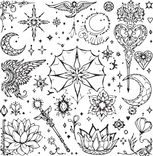 “The Star That Didn’t Just Shine, It Spoke in Symbols”

“Mystic Bloom: A Mandala of Meaning”

“Wings, Wands, and Whispers”