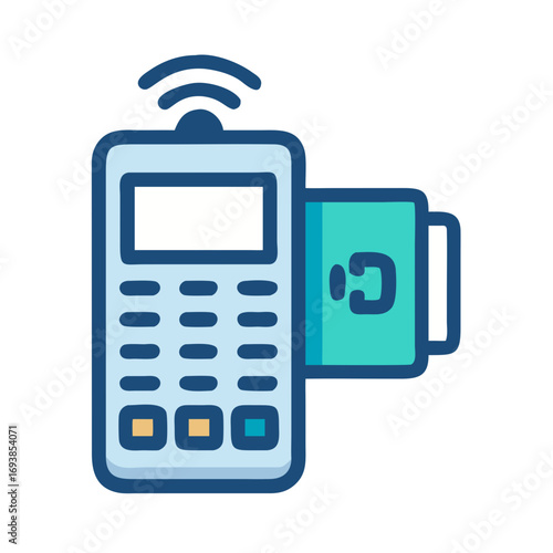 Wireless card reader with card inserted for online payments and digital transactions