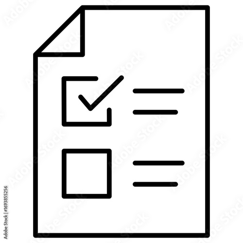 List Outline Icon