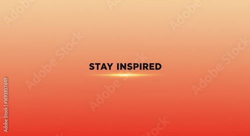 Inspiring message of 'Stay Inspired' on a vibrant gradient background for motivation.