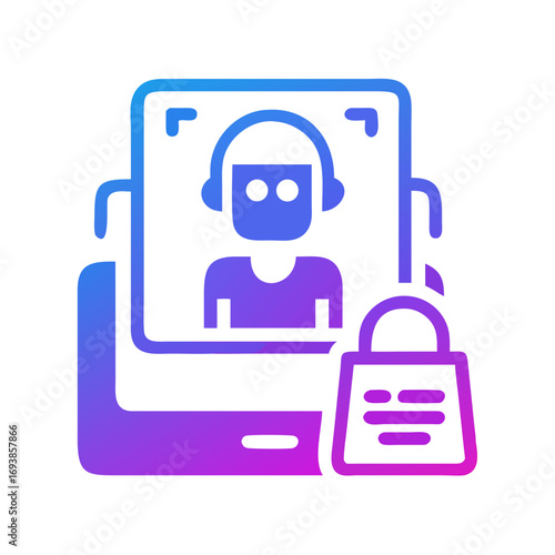 Digital shopping assistant, providing online purchase support and secure shopping with a personal touch