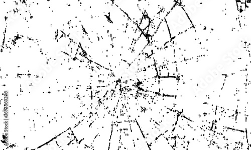 distressed vector background with hand crafted texture and broken glass effect overlay vector illustration with broken glass transparent texture for design depth
